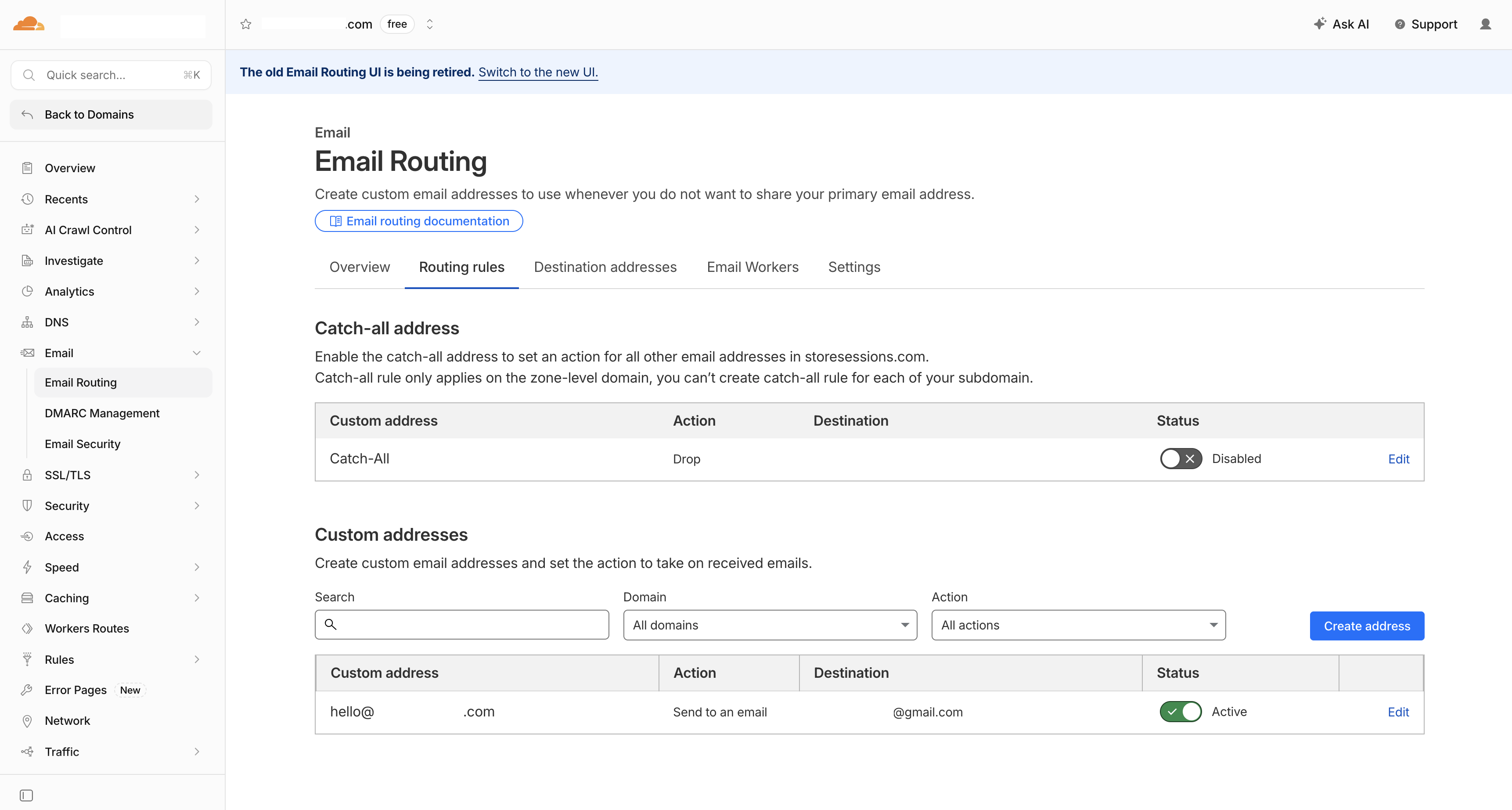 Email Routing Setup