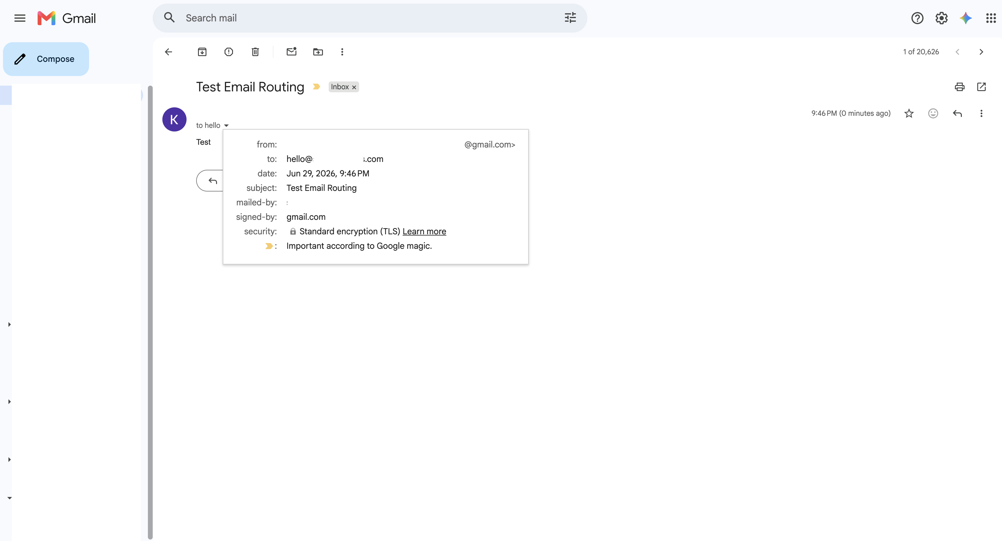 Email Test Success